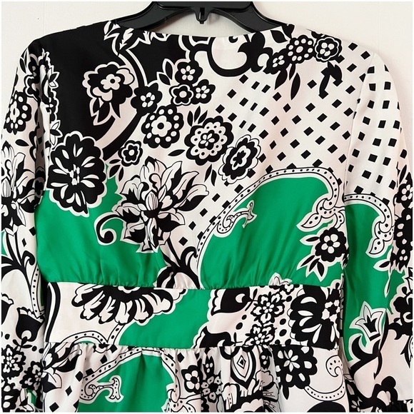 Tibi Floral Print Silk Wrap Blouse - Picture 6 of 16